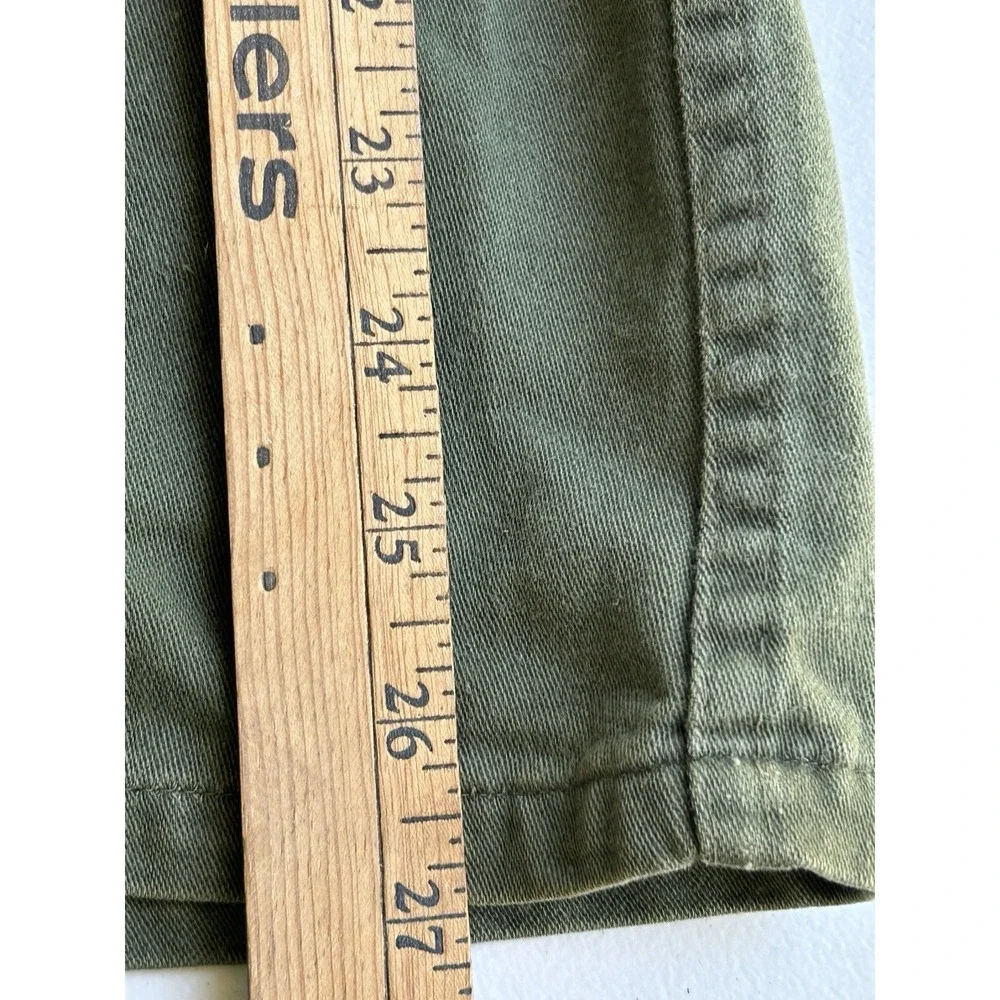 Vintage U.S. Army OG-107 Shirt 70th‎ Infantry Patch BVD Hayes Co Medium